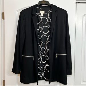 Statement Jacket. Chico’s Flowy, Unstructured Jacket Black